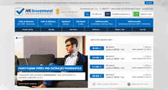 Desktop Screenshot of hkinvestment.cz